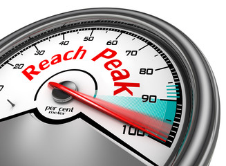 Reach Peak to hundred per cent conceptual meter