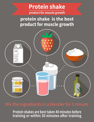 Protein shake for muscle growth