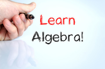 Learn algebra text concept