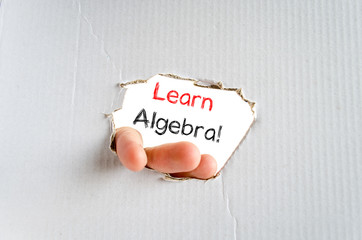 Learn algebra text concept