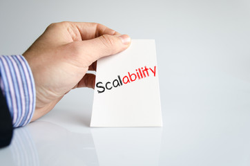 Scalability text concept
