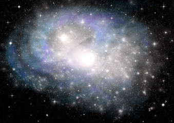 Naklejka premium galaxy in a free space