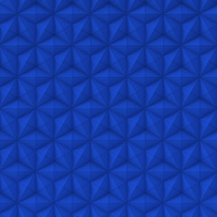 Blue Hexagon Stars Triangles and Rhombus - square background