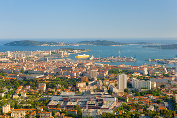 Toulon in a spring evening