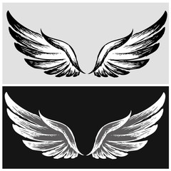 Set Wings,hand drawing