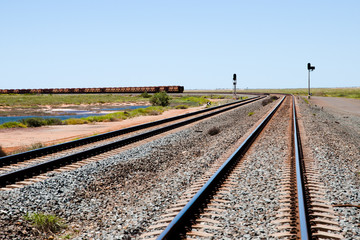 Iron Ore Train Rails - Pilbara