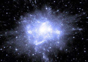 Fototapeta premium galaxy in a free space