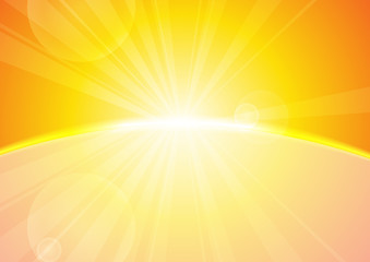 Obraz premium Vector : Abstract yellow stripe sun shine