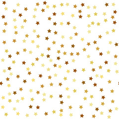 Gold star seamless pattern