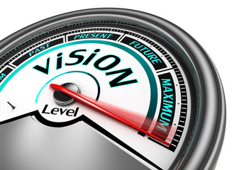 vision conceptual meter indicate maximum