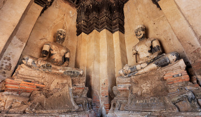 Buddha statue at Ayutthaya Thailand