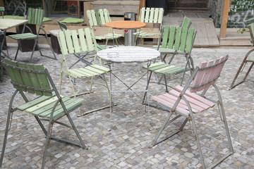 Cafe Terrace Table and Chairs, Berlin