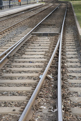 Train Tracks in Urban Setting, Berlin,