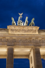 Quadriga Sculpture by Gottfried on Brandenburger Gate  Berlin © kevers