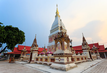 Fototapeta premium Wat Pra That Renu, Nakhon Phanom, Thailand