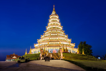 Fototapeta premium Landmark Temple wat hyua pla kang (Chinese temple) Chiang Rai, T