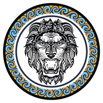 Decorative Zodiac sign Leo