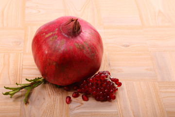 Ripe juicy pomegranate