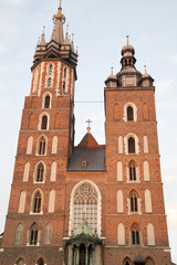 Fototapeta na wymiar Mariacka Basilica Church; Krakow