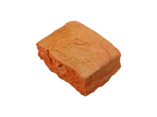 Old damaged red brick