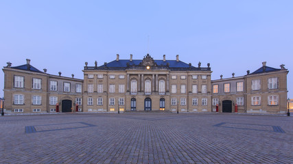 Fototapeta na wymiar Traveling in the famous Amalienborgmuseet, Copenhagen