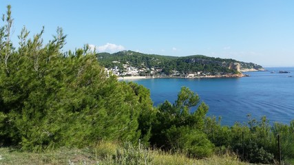 Fototapeta na wymiar Magnifique vue mer Marseille, Carry le Rouet, Calanques de la côte Bleu