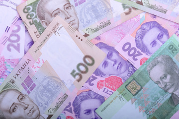 Ukrainian money background