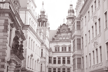 Streets of Dresden; Saxony; Germany