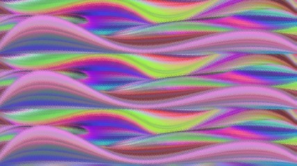 Violet waved background with pink and green hues