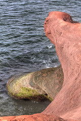 sandstone formation, Prince Edward Island, Canada