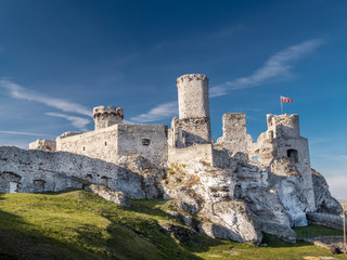 Fototapeta na wymiar Ruins of medieval castle Ogrodzieniec