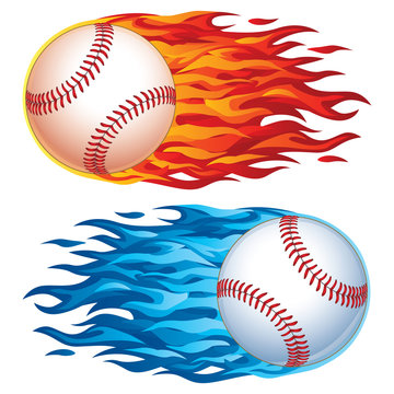 Vector Baseball in Flames