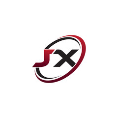 Modern Initial Logo Circle JX