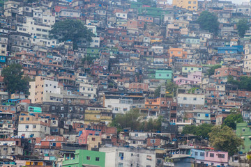 Fototapeta premium Favela Rocinha in Rio de Janeiro, Brazil.