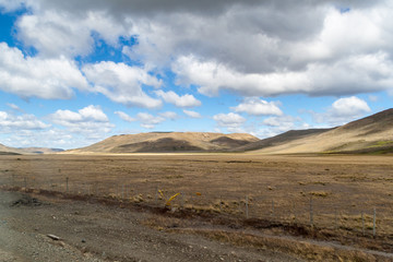 Fototapeta na wymiar Countryside of Tierra del Fuego island, Chile