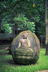 Buddha imprint on stone