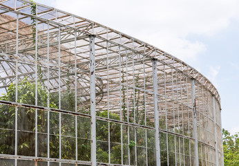 Fototapeta premium Old large steel building