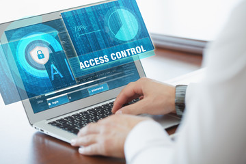 Business, technology, internet and networking concept. Young bus