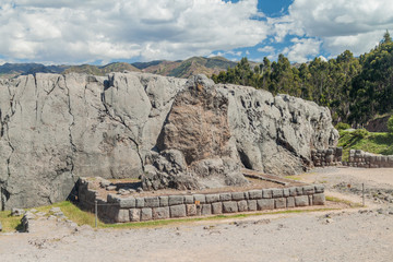 Inca's ruins of Q'enqo near Cuzco, Peru.