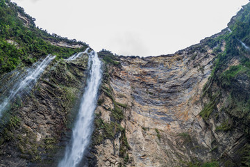 Catarata de Gocta - one of the highest waterfalls in the world, northern Peru.