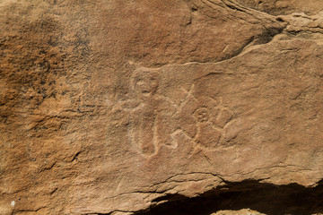 Pitaya petroglyphs near Chachapoyas, Peru