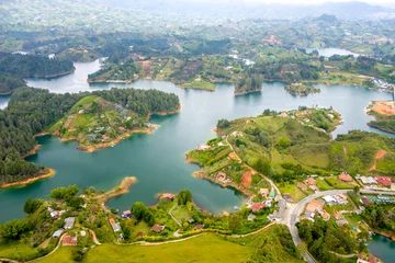 Foto op Canvas Aerial view of Guatape in Antioquia, Colombia © Fotos 593