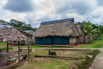 Fototapeta na wymiar View of Pantoja village, Peru
