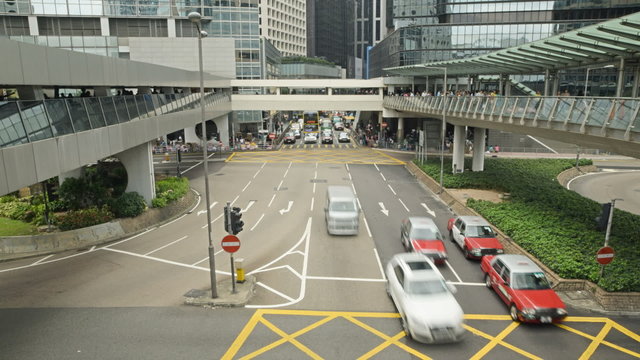 Street Traffic in Hong Kong