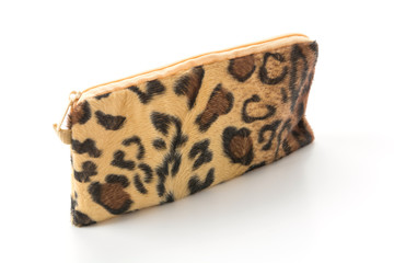 leopard zip bag