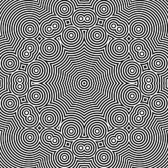 Abstract Striped Background. Black and White Vector Illustration