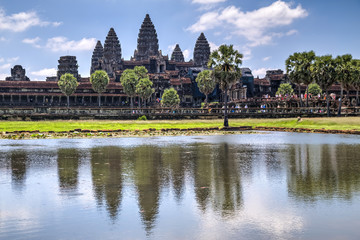 Naklejka premium View of Angkor Wat during the day