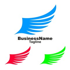 Fototapeta premium Wing logo icon Vector