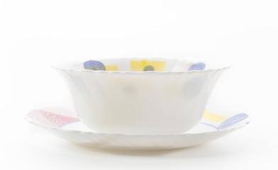 white plate