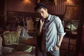 Portrait of a young elegant man